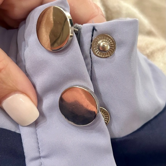 NWOT Colorblock Patched Pocket Romper - Picture 12 of 12